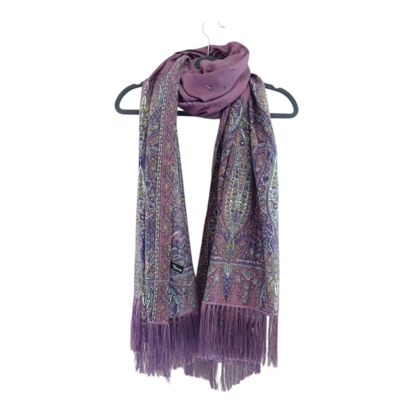 Elegant Scarf in Deep‎ Purple - Picture 4 of 4